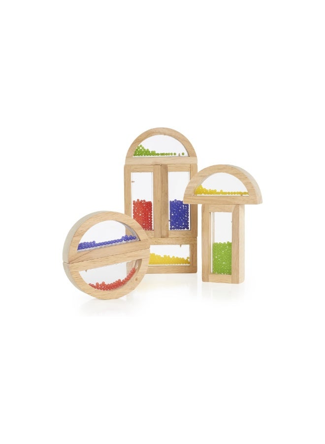SnuzzleMart Sensory Sound Blocks Wooden & Acrylic Set – 8 Pieces - Image 2